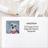 SILVER GRAY SWEET SCHNAUZER ETIKET (Insitu)