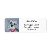 SILVER GRAY SWEET SCHNAUZER ETIKET (Voorkant)