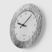 Silver Gray Tones Melting Stained Glass Grote Klok (Hoek)