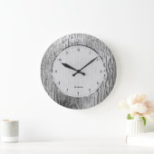 Silver Gray Tones Melting Stained Glass Grote Klok (Huis)