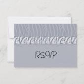 Silver Gray Wedding RSVP (Voorkant)