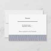 Silver Gray Wedding RSVP (Achterkant)