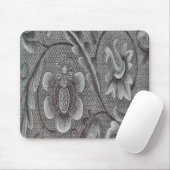 Silver Gray Woven Pattern Muismat (Met muis)