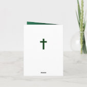 Silver Green Appreciation Church Jubileum Kaart (Achterkant)