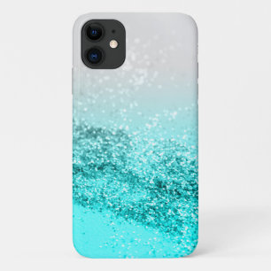Silver Grey Aqua Blauwgroen Ocean Glitter #1 Case-Mate iPhone Case