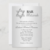 Silver Grey bar mitzvah viering Kaart (Voorkant)