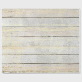 Silver Grey Beach Champaign Gold Wood Rustig Cadeaupapier (Vlak)