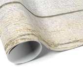 Silver Grey Beach Champaign Gold Wood Rustig Cadeaupapier (Rol Hoek)