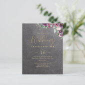 Silver Grey Berry Floral Wedding Winter Herfst (Staand voorkant)