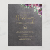 Silver Grey Berry Floral Wedding Winter Herfst (Voorkant)