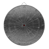 Silver Grey Black Glitter Ombre Stylish Glamour Dartbord (Voorkant)