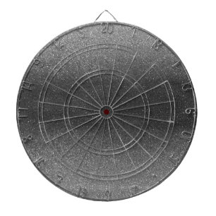 Silver Grey Black Glitter Ombre Stylish Glamour Dartbord