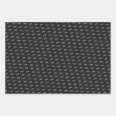 Silver Grey & Black Graduy Cap Toss Inpakpapier Vel (Voorkant 2)