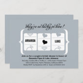 Silver Grey Black Slot Machine Vrijgezellenfeest Kaart (Voorkant / Achterkant)