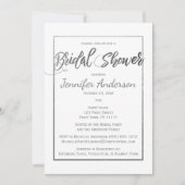 Silver Grey Black White Vrijgezellenfeest Kaart (Voorkant)