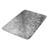 Silver Grey Bokeh Glitter #1 (Faux Glitter) #decor Badmat (Gekanteld)