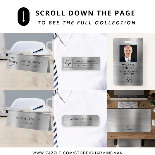 Silver Grey Business Logo 2024 Planner