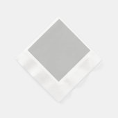 Silver Grey Coined Cocktail Papier servet (Hoek)