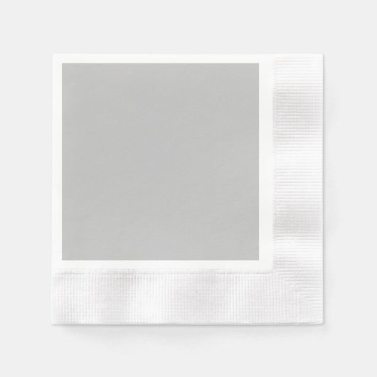 Silver Grey Coined Cocktail Papier servet (Voorkant)