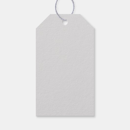Silver Grey Color Heart Illustratie Cadeaulabel (Achterkant)