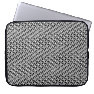 Silver Grey Decorative-laptophoes Laptop Sleeve