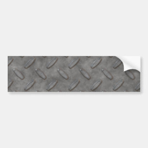 Silver Grey Diamond Bord getextureerd Bumpersticker