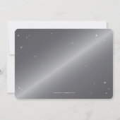 Silver-Grey Diamond Spider Web Halloween Party Kaart (Achterkant)