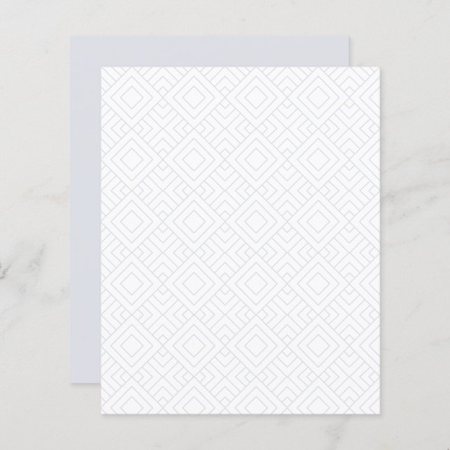 Silver Grey Diamond Square Scrapbook Paper (Voorkant / Achterkant)
