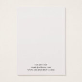 Silver Grey & Dusty Pink Palm ・ Beeldscherm Kettin Visitekaartje (Achterkant)