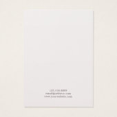 Silver Grey & Dusty Pink Palm Earring Display Kaar Visitekaartje (Achterkant)