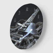 Silver Grey Electric Guitar Grote Klok (Hoek)