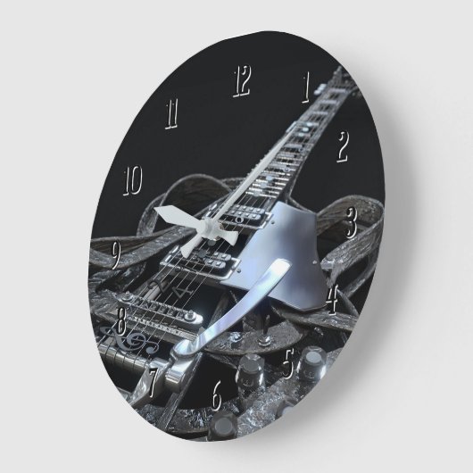 Silver Grey Electric Guitar  Grote Klok (Hoek)