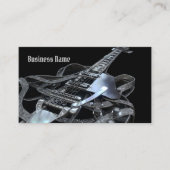 Silver Grey Electric Guitar Visitekaartje (Voorkant)