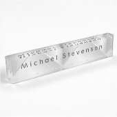 Silver Grey Elegant Modern Minimalist Naambordje