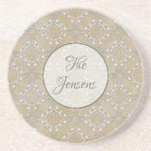 Silver Grey en Beige Metallic Filacceptatiepatroon