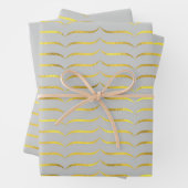 Silver Grey en Gold Inpakpapier Vel (In situ)