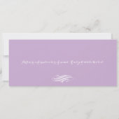 Silver Grey en Paarse nacht in het schoolprogramma Kaart (Achterkant)