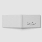 Silver Grey Faux Leather Weddenschap Boek (Volledig)