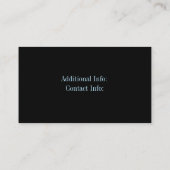 Silver Grey Floral Visitekaartje 3 (Achterkant)