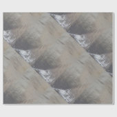 Silver Grey Foiled Fabric Kijk uit Cadeaupapier (Vlak)