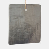 Silver Grey Foiled Fabric Kijk uit Keramisch Ornament (Rechts)