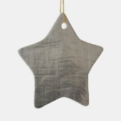 Silver Grey Foiled Fabric Kijk uit Keramisch Ornament (Rechts)