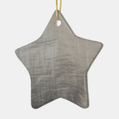 Silver Grey Foiled Fabric Kijk uit Keramisch Ornament (Links)