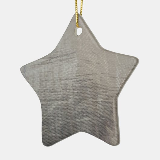 Silver Grey Foiled Fabric Kijk uit Keramisch Ornament (Links)