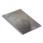 Silver Grey Foiled Fabric Kijk uit Notitieboek (Rechterzijde)