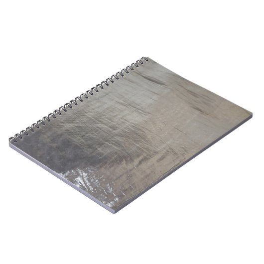 Silver Grey Foiled Fabric Kijk uit Notitieboek (Linkerzijde)