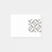 Silver Grey Geometric Deco Cube Pattern Post-it® Notes (Voorkant)
