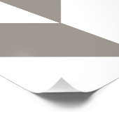 Silver Grey Geometric Deco Cube Pattern Poster (Hoek)