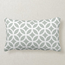 Silver Grey Geometric Kussen