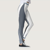 Silver Grey Geometrische Leggings voor dames (Rechts)